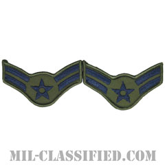 一等空兵（Airman First Class）[サブデュード/メロウエッジ/空軍階級章（1991-）/Small（女性用）/パッチ/ペア（2枚1組）]画像