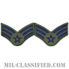 上等空兵（Senior Airman）[サブデュード/メロウエッジ/空軍階級章（1991-）/Small（女性用）/パッチ/ペア（2枚1組）]画像