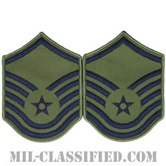 曹長（Master Sergeant）[サブデュード/メロウエッジ/空軍階級章（1991-）/Small（女性用）/パッチ/ペア（2枚1組）]画像