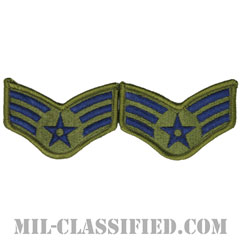 軍曹（Sergeant）[サブデュード/メロウエッジ/空軍階級章（-1991）/Small（女性用）/パッチ/ペア（2枚1組）]画像