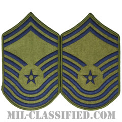 最上級曹長（Chief Master Sergeant）[サブデュード/メロウエッジ/空軍階級章（-1991）/Large（男性用）/パッチ/ペア（2枚1組）]画像