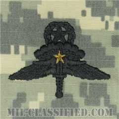 戦闘自由降下章 (マスター) 降下1回（Combat Military Freefall Parachutist, Jumpmaster, One Jump）[UCP（ACU）/パッチ]の画像