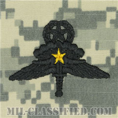 戦闘自由降下章 (マスター) 降下5回（Combat Military Freefall Parachutist, Jumpmaster, Five Jump）[UCP（ACU）/パッチ]の画像