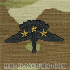 戦闘自由降下章 (ベーシック) 降下3回（Combat Military Freefall Parachutist, HALO, Basic, Three Jump）[OCP（7C）/パッチ]の画像