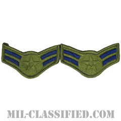 一等空兵（Airman First Class）[サブデュード/メロウエッジ/空軍階級章（-1991）/Small（女性用）/パッチ/ペア（2枚1組）]画像
