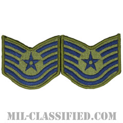 技能軍曹（Technical Sergeant）[サブデュード/メロウエッジ/空軍階級章（-1991）/Small（女性用）/パッチ/ペア（2枚1組）]画像