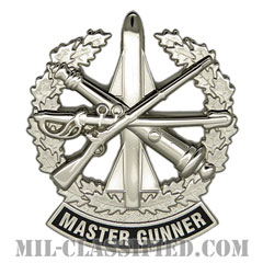 マスター砲手章 (マスターガンナー)（Master Gunner）[カラー/鏡面仕上げ/バッジ]の画像