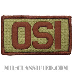 OSI（空軍特別捜査局）（Office of Special Investigations）[OCP/メロウエッジ/ベルクロ付パッチ]画像