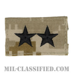 少将 (上級少将)（Rear Admiral Upper Half (RADM)）[NWU Type2（AOR1）/キャップ用階級章/パッチ]の画像