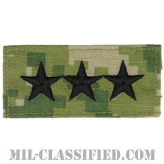 中将（Vice Admiral (VADM)）[NWU Type3（AOR2）/キャップ用階級章/パッチ]の画像