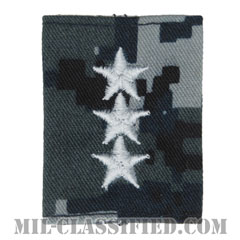 中将（Vice Admiral (VADM)）[NWU Type1/ゴアテックスパーカー用スライドオン階級章]の画像