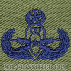 爆破物処理章 (マスター)（Explosive Ordnance Disposal (EOD), Badge, Master）[サブデュード/ブルー刺繍/パッチ]の画像