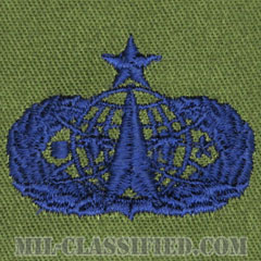 宇宙ミサイル章 (シニア)（Space and Missile Badge, Senior）[サブデュード/ブルー刺繍/パッチ]画像