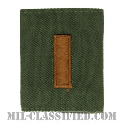 少尉（Second Lieutenant (2LT)）[サブデュード（Subdued）/ゴアテックスパーカー用スライドオン空軍階級章]の画像