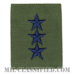 中将（Lieutenant General (LTG)）[サブデュード（Subdued）/ゴアテックスパーカー用スライドオン空軍階級章]の画像