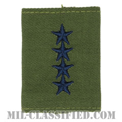 大将（General (GEN)）[サブデュード（Subdued）/ゴアテックスパーカー用スライドオン空軍階級章]の画像