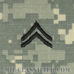 伍長（Corporal (CPL)）[UCP（ACU）/階級章/キャップ用縫い付けパッチ]画像