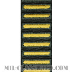 海外勤務(派遣)章（Overseas Service Bar）[カラー（グリーン）/カットエッジ/女性用（-1996）/パッチ]の画像