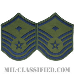 先任曹長（First Sergeant (E-7)）[サブデュード/メロウエッジ/空軍階級章（1991-）/Large（男性用）/パッチ/ペア（2枚1組）]画像