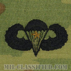 戦闘空挺章 (ベーシック) 降下1回（Combat Parachutist Badge, Basic, One Jump）[OCP/パッチ]画像