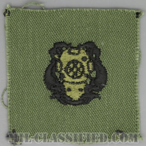 潜水員章 (1級)（Diver Badge, First Class）[サブデュード/1960s/コットン100％/パッチ]画像