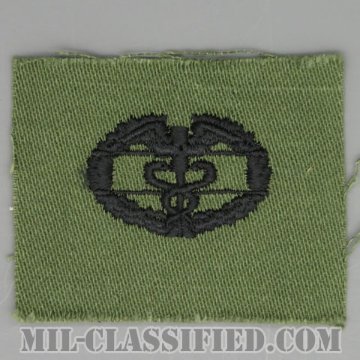 戦闘医療章 (ファースト)（Combat Medical Badge (CMB), First Award）[サブデュード/1960s/コットン100％/パッチ]画像