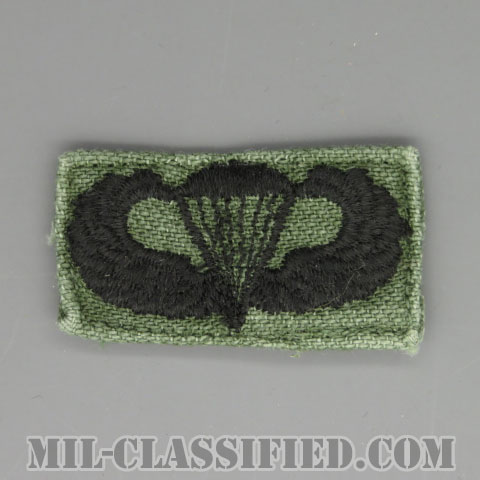 空挺章 (ベーシック)（Parachutist Badge, Basic）[サブデュード/1960s/コットン100％/パッチ/中古1点物]の画像