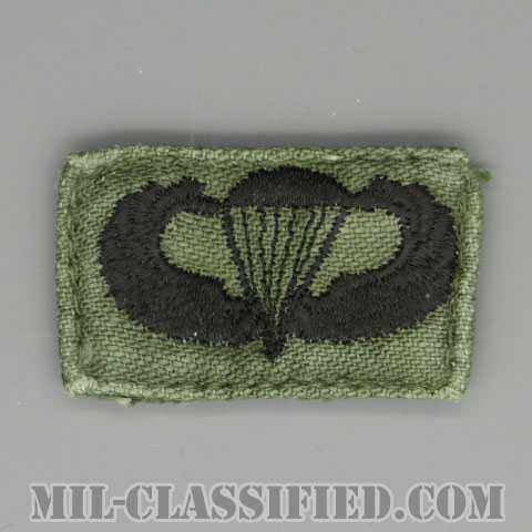 空挺章 (ベーシック)（Parachutist Badge, Basic）[サブデュード/1960s/コットン100％/パッチ/中古1点物]の画像