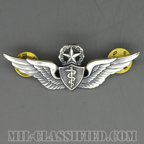 飛行医師章 (マスター)（Flight Surgeon, Master）[カラー/1950s/燻し銀（純銀・STERLING）/バッジ/中古1点物]の画像