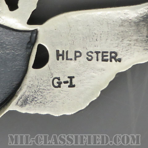 飛行医師章 (マスター)（Flight Surgeon, Master）[カラー/1950s/燻し銀（純銀・STERLING）/バッジ/中古1点物]の画像