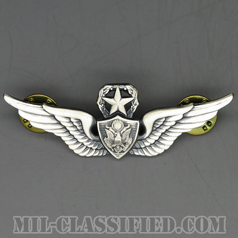 航空機搭乗員章 (マスター・エアクルー)（Aviation Badge (Aircrew), Master）[カラー/1960s/燻し銀（銀張り・Silver Filled）/バッジ/中古1点物]画像