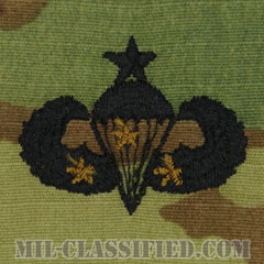 戦闘空挺章 (シニア) 降下3回（Combat Parachutist Badge, Senior, Three Jump）[OCP/パッチ]画像