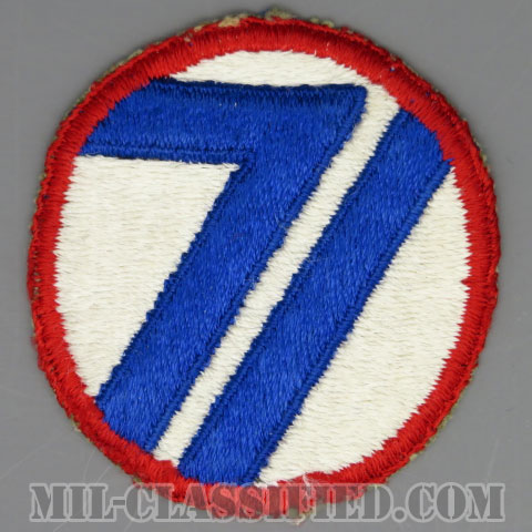 第71歩兵師団（71st Infantry Division）[カラー/カットエッジ/パッチ/中古1点物]の画像