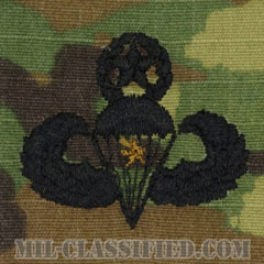 戦闘空挺章 (マスター) 降下1回（Combat Parachutist Badge, Master, One Jump）[OCP/パッチ]画像