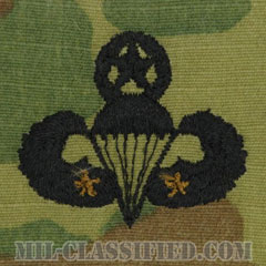 戦闘空挺章 (マスター) 降下2回（Combat Parachutist Badge, Master, Two Jump）[OCP（7C）/パッチ]の画像