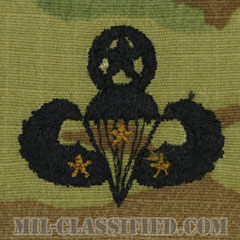 戦闘空挺章 (マスター) 降下3回（Combat Parachutist Badge, Master, Three Jump）[OCP（7C）/パッチ]の画像