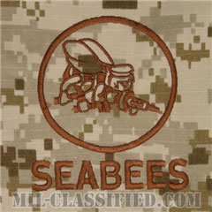 Naval Construction Battalion (Seabee)[NWU Type2（AOR1）/パッチ（ポケット）]の画像