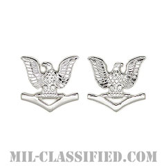 三等兵曹（Petty Officer Third Class）[カラー/襟用ミニサイズ/階級章/バッジ/ペア（2個1組）]の画像