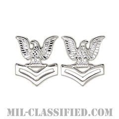 二等兵曹（Petty Officer Second Class）[カラー/襟用ミニサイズ/階級章/バッジ/ペア（2個1組）]の画像