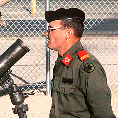 仮想敵部隊（対抗部隊）階級章（Opposing Force (OPFOR), Sergeant Major）[カラー（歩兵科レッド）/ショルダー階級章/ペア（2枚1組）]の画像