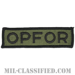 仮想敵部隊（対抗部隊）ネーム章（Opposing Force (OPFOR), Name）[サブデュード/メロウエッジ/パッチ]の画像