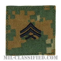 伍長（Corporal (Cpl)）[MARPAT/ウッドランド/海兵隊階級章/ベルクロ付パッチ]の画像