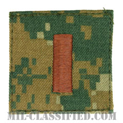 少尉（Second Lieutenant (2LT)）[MARPAT/ウッドランド/海兵隊階級章/ベルクロ付パッチ]画像