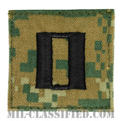 大尉（Captain (CPT)）[MARPAT/ウッドランド/海兵隊階級章/ベルクロ付パッチ]の画像