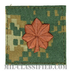 少佐（Major (MAJ)）[MARPAT/ウッドランド/海兵隊階級章/ベルクロ付パッチ]の画像