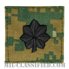 中佐（Lieutenant Colonel (LTC)）[MARPAT/ウッドランド/海兵隊階級章/ベルクロ付パッチ]画像