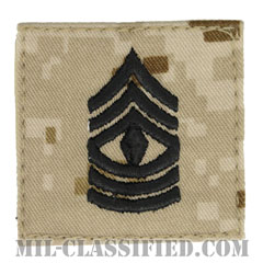 先任曹長（First Sergeant (1stSgt)）[MARPAT/デザート/海兵隊階級章/ベルクロ付パッチ]画像