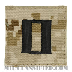 大尉（Captain (CPT)）[MARPAT/デザート/海兵隊階級章/ベルクロ付パッチ]の画像