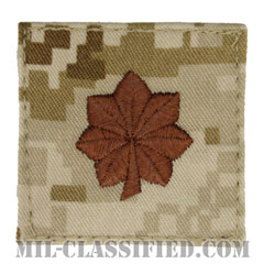 少佐（Major (MAJ)）[MARPAT/デザート/海兵隊階級章/ベルクロ付パッチ]の画像