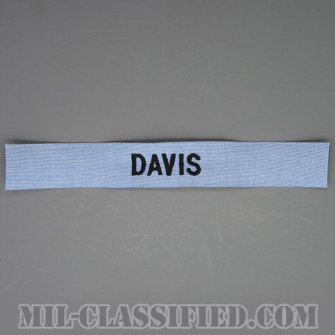 DAVIS [シャンブレーシャツ用/海軍ネームテープ/生地テープパッチ]の画像